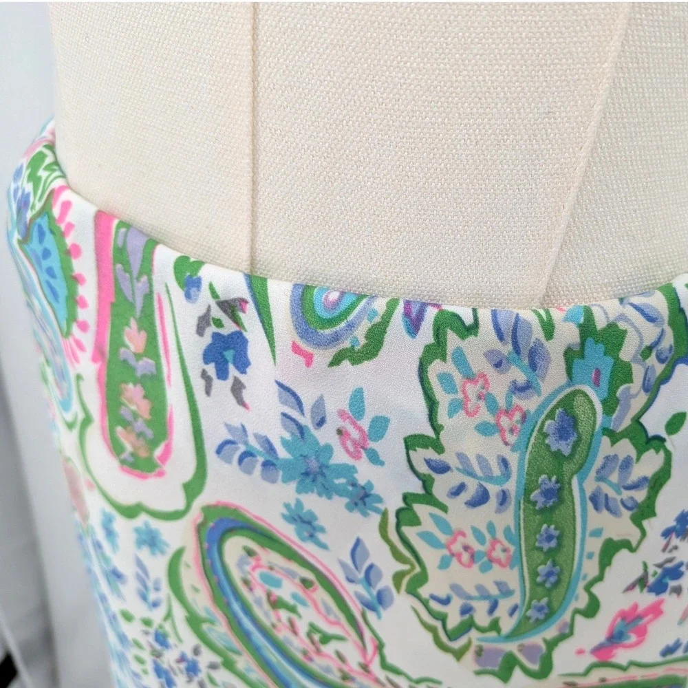 Easel Pastel Paisley Maxi Skirt M Boho‎ Spring Lightweight Casual Weekend